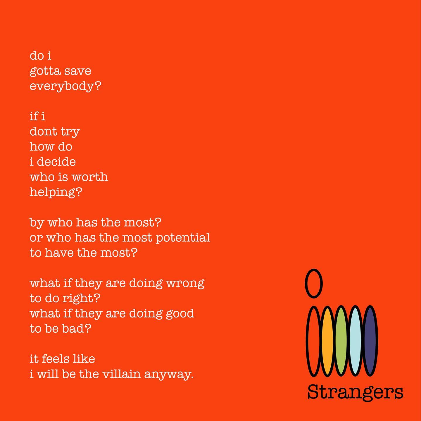 Strangers #6 — more