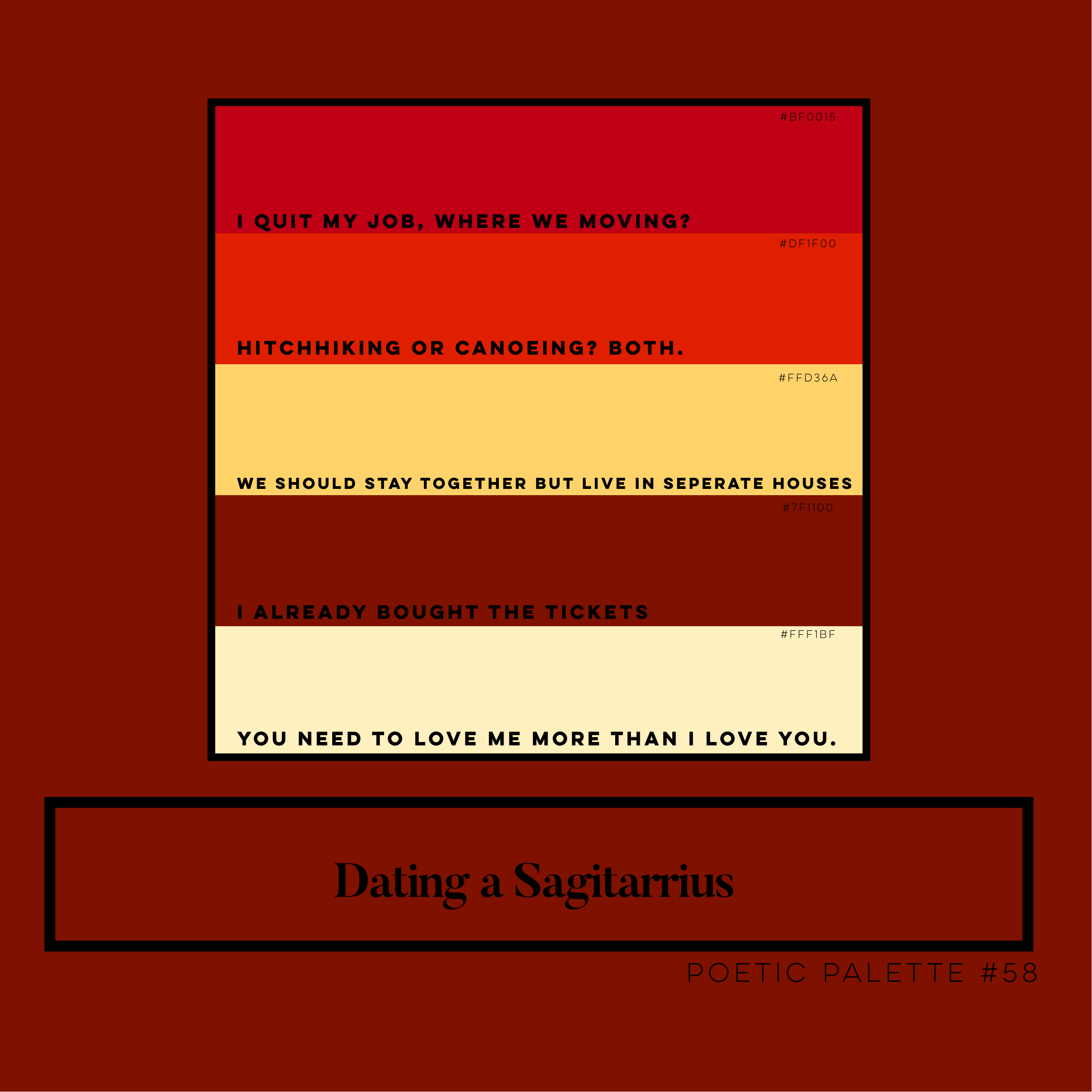 Poetic Palette #58