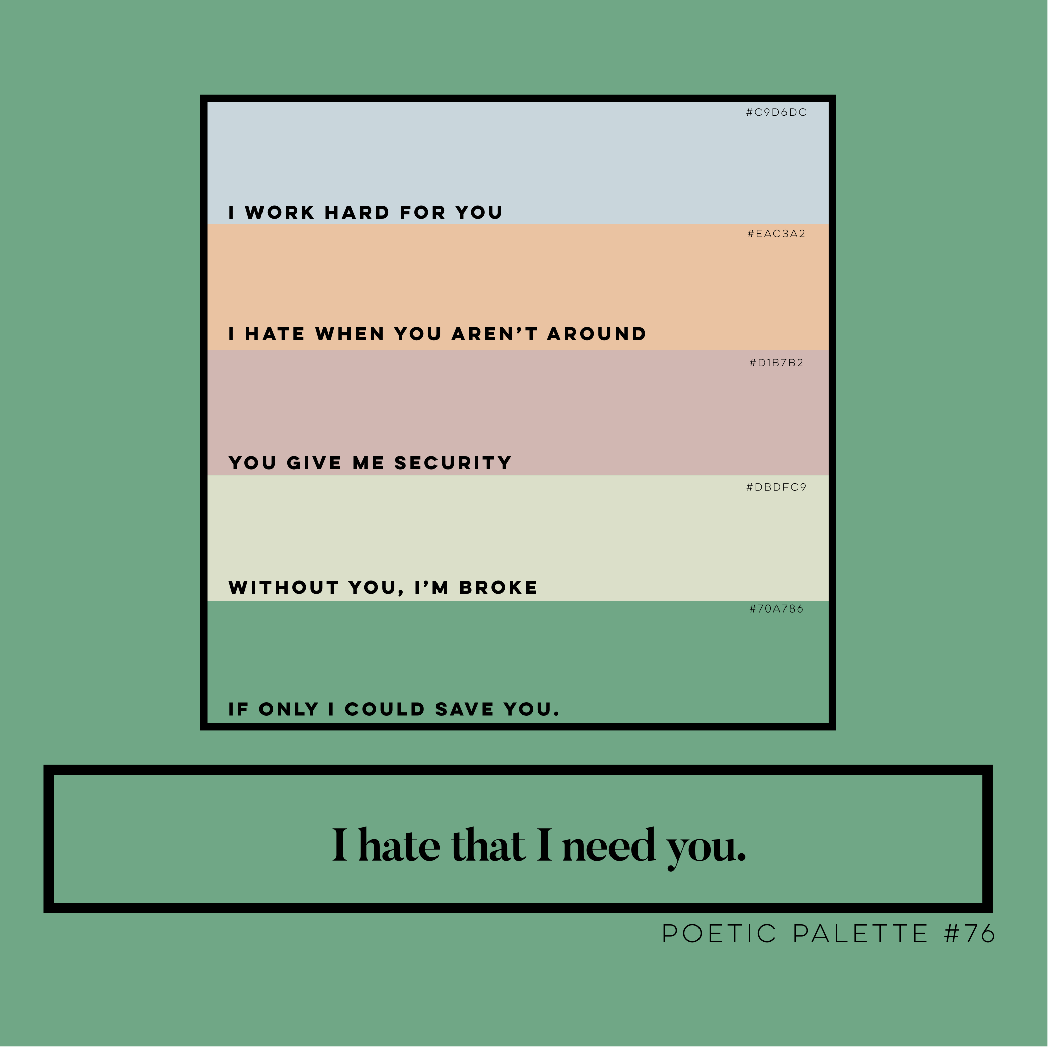 Poetic Palette #76