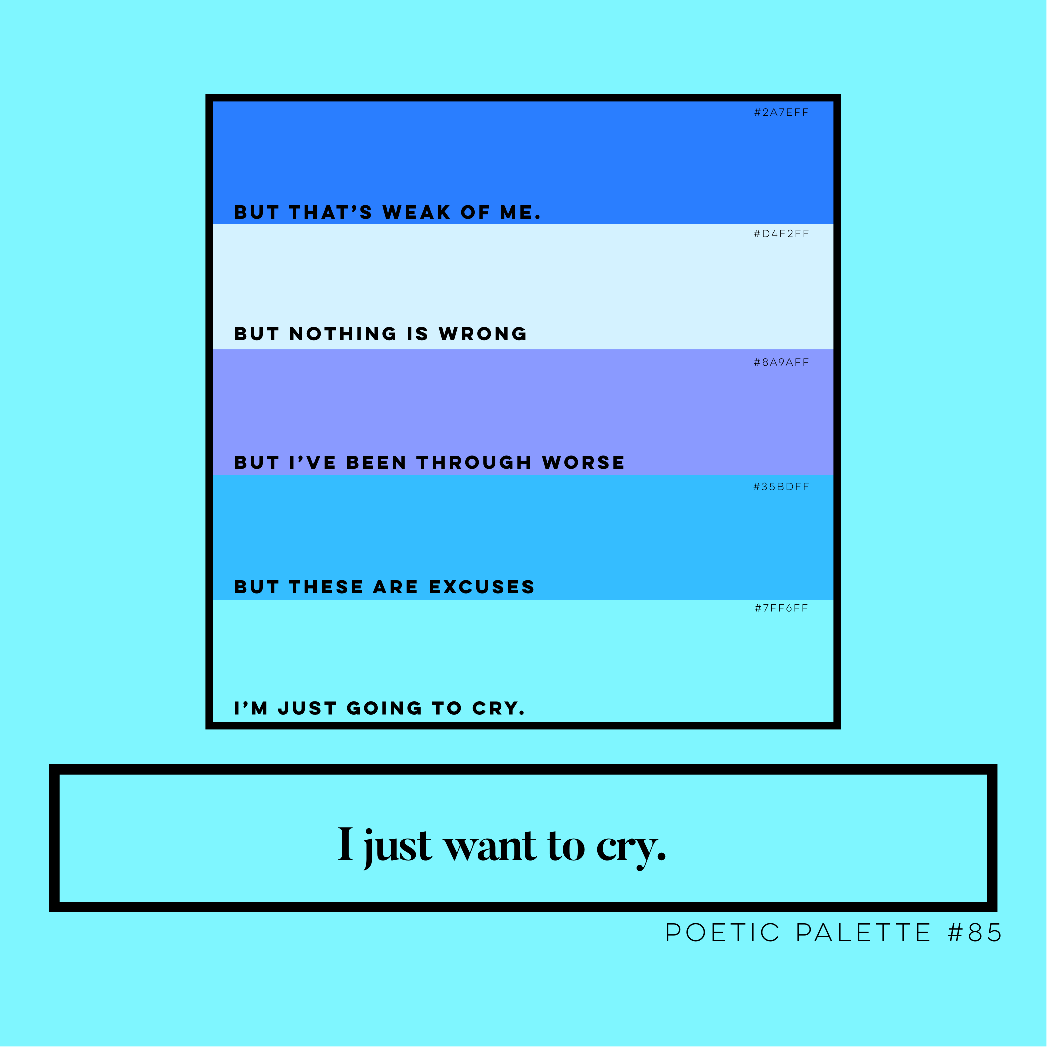 Poetic Palette #85