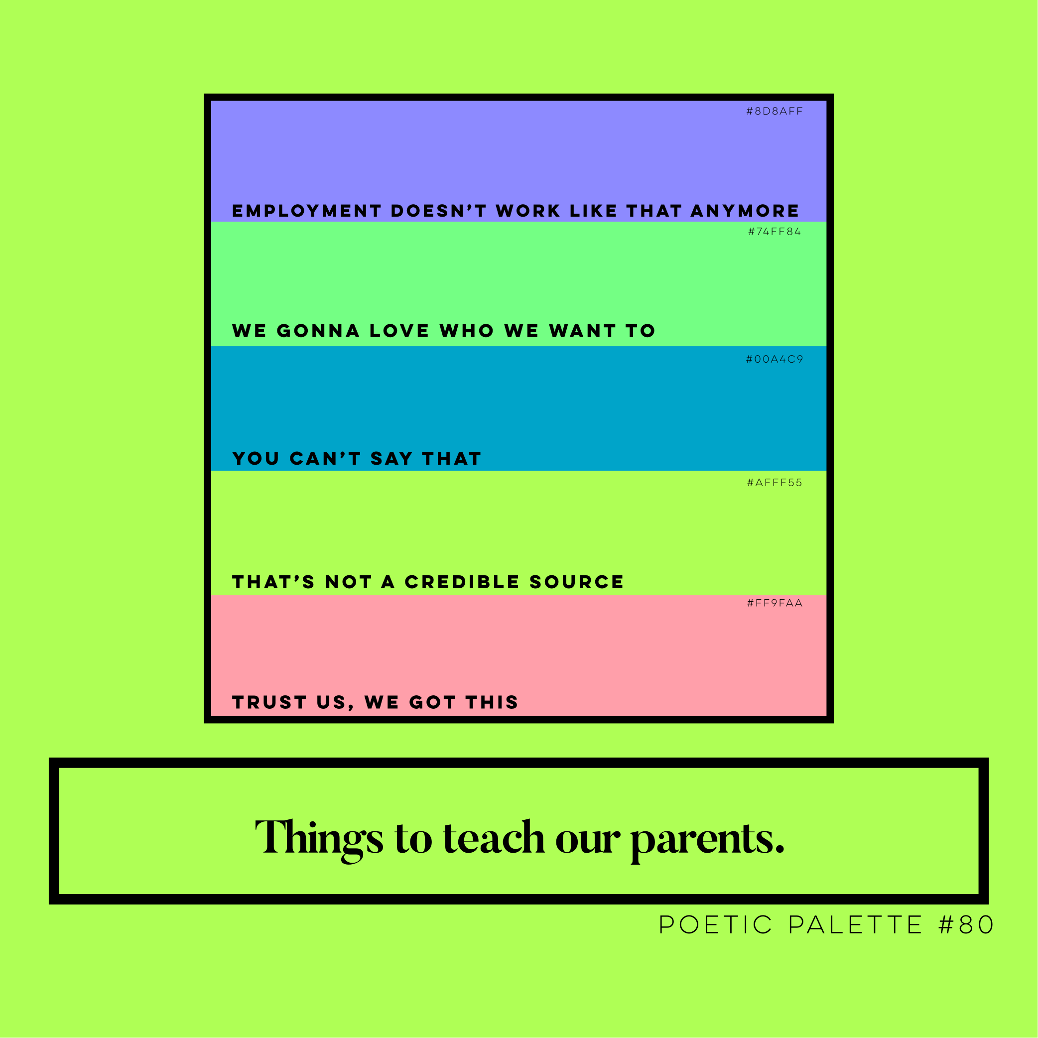 Things to teach our parents